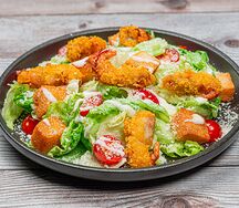 Салат Цезарь с креветками