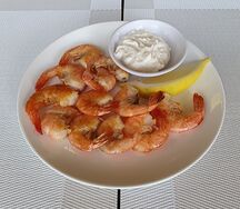 Жареные тигровые креветки