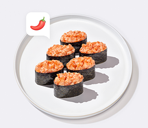 Гунканы с лососем спайси