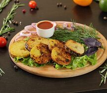 Картофель плеч на мангале