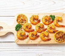 Шашлычки из креветок