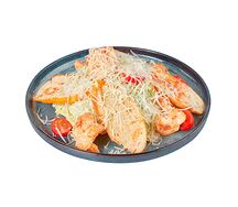 Салат цезарь с креветками