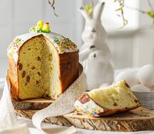 Кулич творожный с цукатами