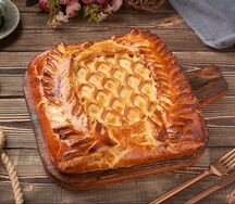 Пирог с ветчиной и сыром