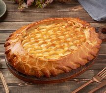 Пирог с красной рыбой