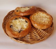 Шанежка с картофелем и грибами