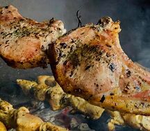 Шашлык из свининой корейки