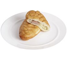 Пир с картошкой и сосиской
