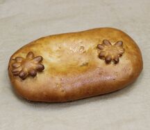 Кулебяка с мясом и картофелем