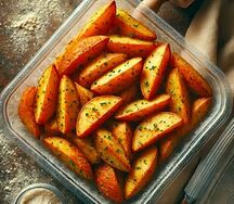 Картошка Айдахо с чесночком