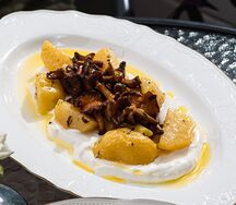 Картофель с лисичками