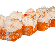 Запеченный ролл с крабом
