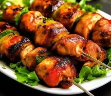 Шашлык из куриного бедра 