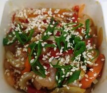 Wok с креветками
