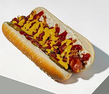 Хот-дог датский с куриной сосиской
