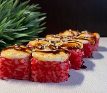 Запеченный сливочный с креветками