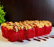 Запеченный пикантный со снежным крабом в икре