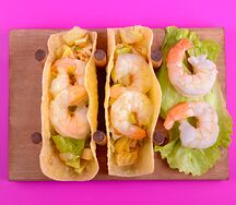 Camarones con anana