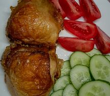 Бедро куриное с гарниром