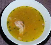 Гороховый суп на копченой курочке