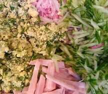 Окрошка на кефире