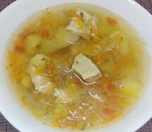 Щи со свежей капустой