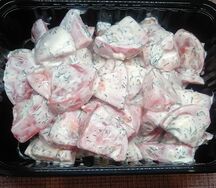 Салат Томаты с чесноком