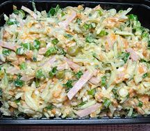 Салат с ветчиной