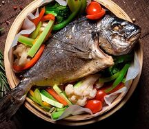 Дорадо на пару