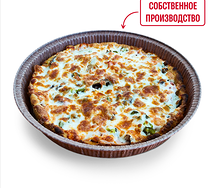 Пирог с индейкой и шампиньонами