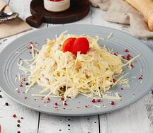 Паста альфредо с курицей