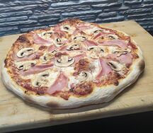 Пицца с ветчиной и грибами 32 см