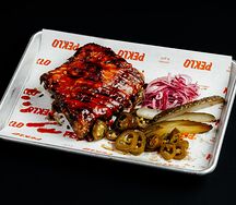 Рёбра Plus size вишневый BBQ Xl