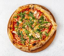С цыпленком и рукколой