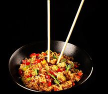Wok с рисом овощной