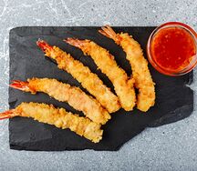 Креветки с хвостом в панировке