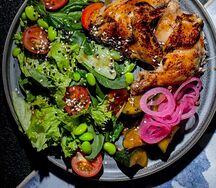 Имбирный цыпленок с овощами