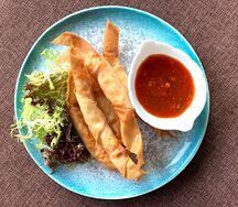 Трубочки с крабом