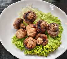 Шампиньоны на мангале