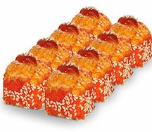 Запеченный ролл с крабом