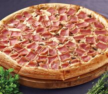Пицца Ветчина с грибами большая