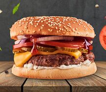 Брусничный бургер