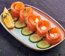 Рулетики из семги