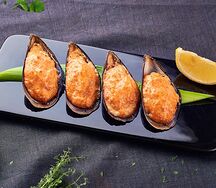 Мидии запеченные спайси