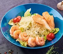 Салат Цезарь с креветкой