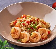 Тяхан с креветкой