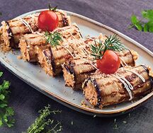 Рулетики из баклажан