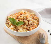 Рожки с мясом