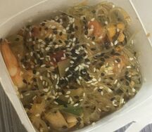 Вок с грибами