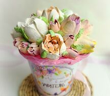 Зефирный букет для учителя